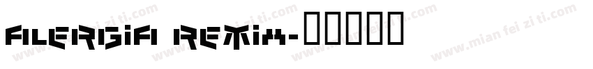 alergia remix字体转换
